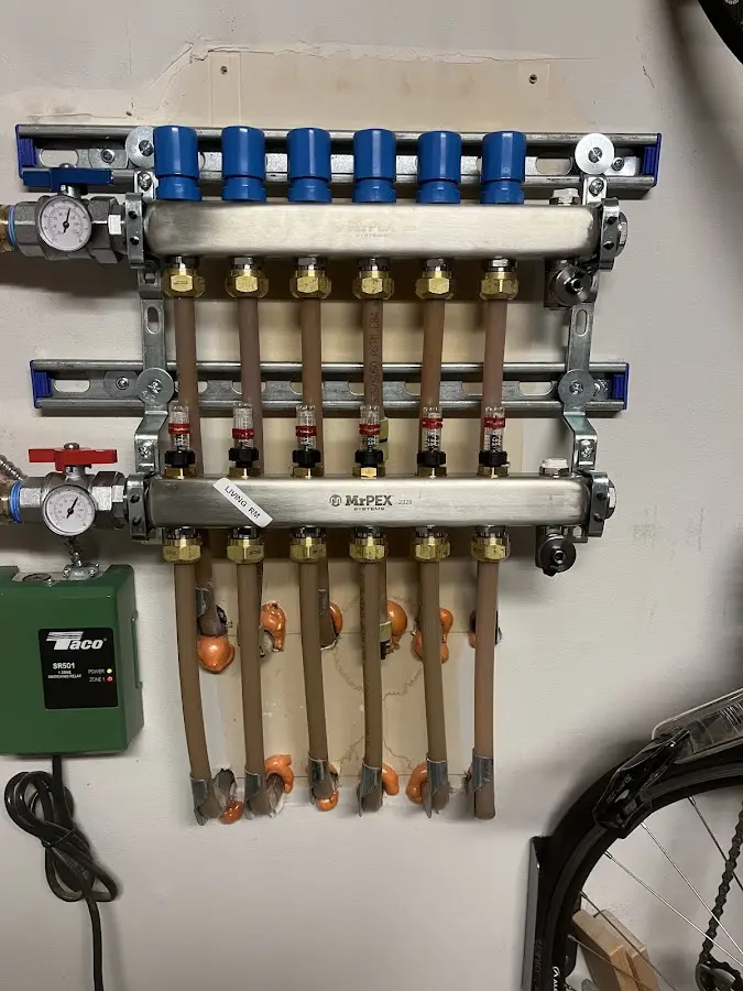 Plumber performing Leak Detection at a residential property in Elmira